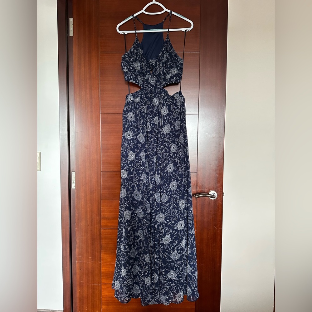 Express Blue floral Maxi Dress